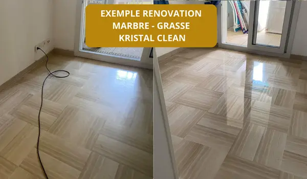 renovation sol en marbre grasse